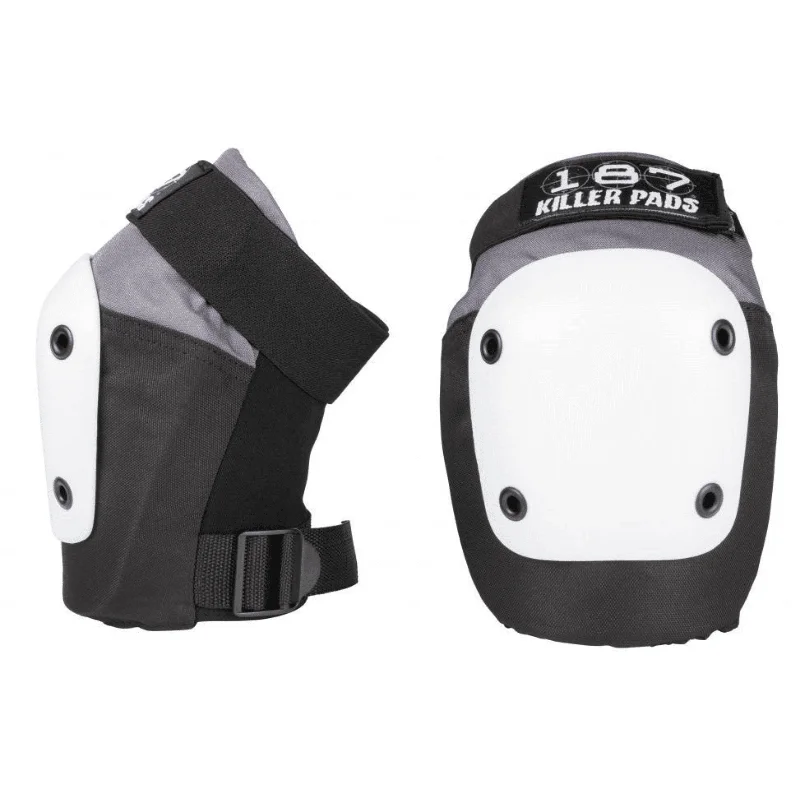 187 Killer Pads Fly Knee Pads, Grey/Black/White