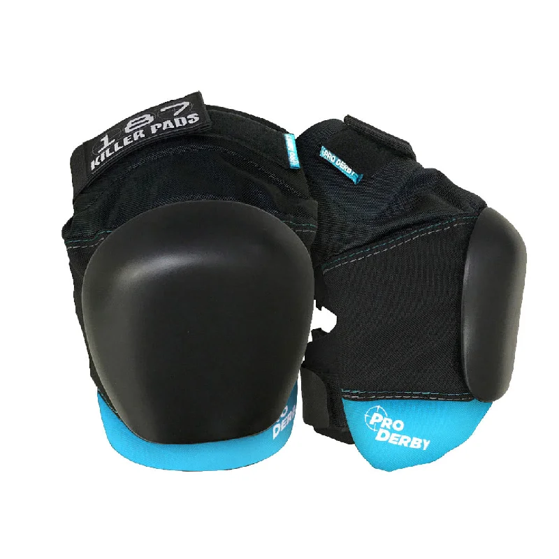 187 Pro Derby Knee - Black/Blue