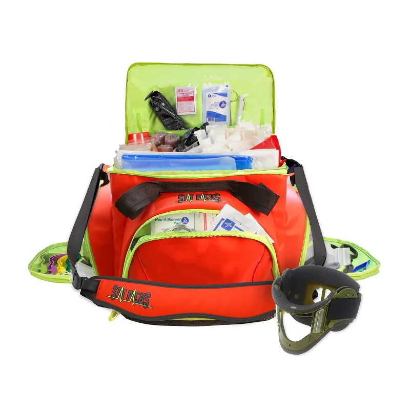 Ever Ready First Aid StatPacks Fully Stocked EMT Premium Trauma Bag for Firefighters & First Responders