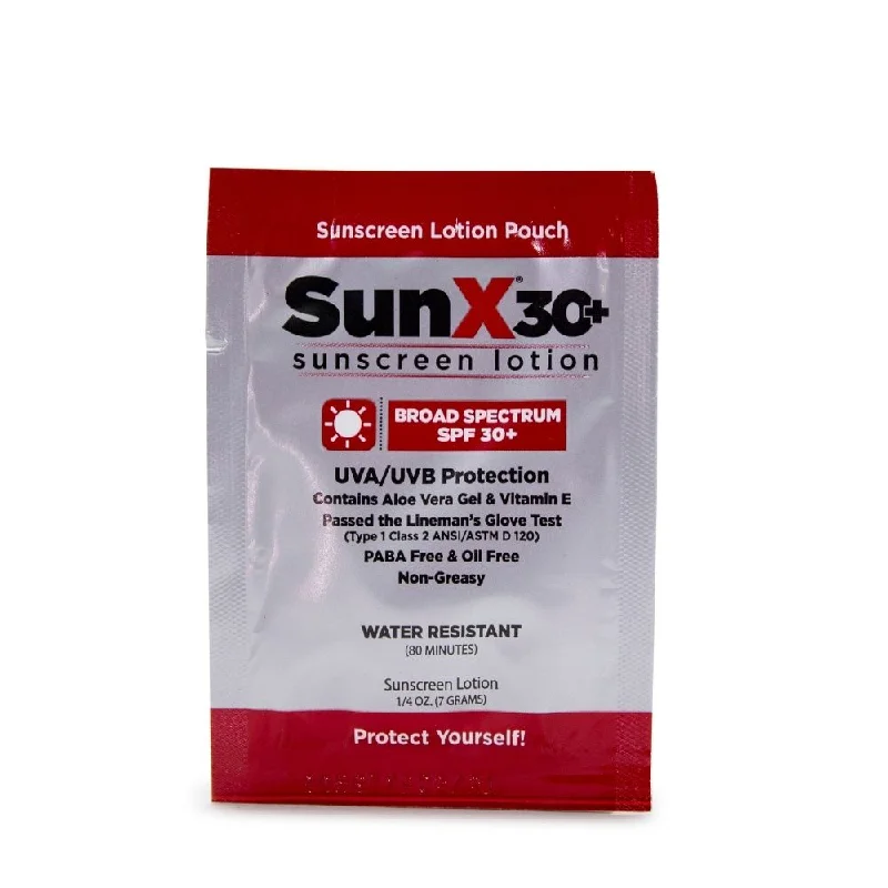 First Aid Only 18-370-001 SunX30 Lotion Packets, 100/Box