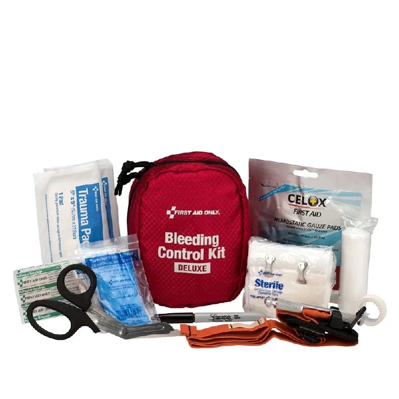 First Aid Only 91060 Bleeding Control Kit - Deluxe, Fabric Case