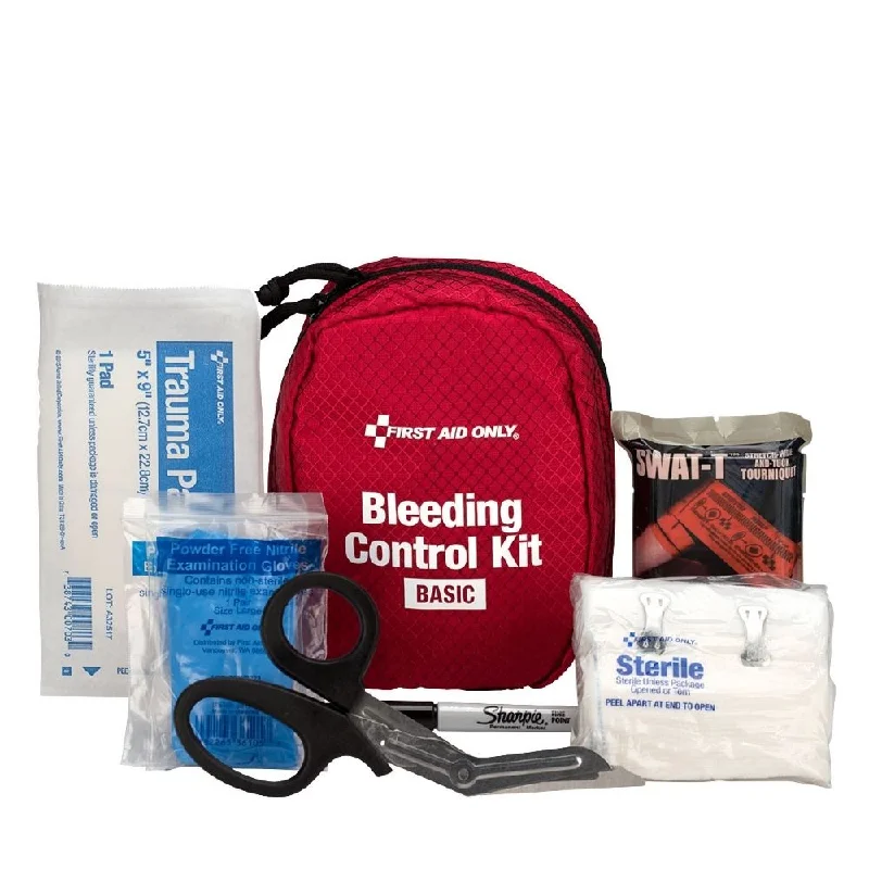 First Aid Only 91061 Bleeding Control Kit - Basic, Fabric Case