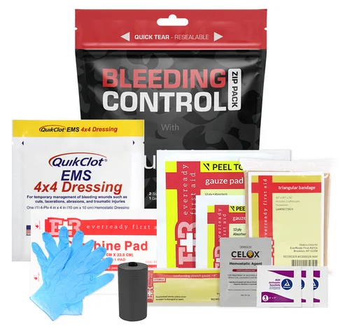 MediTac Bleeding Control Zip Pack Feat. QuickClot & Celox