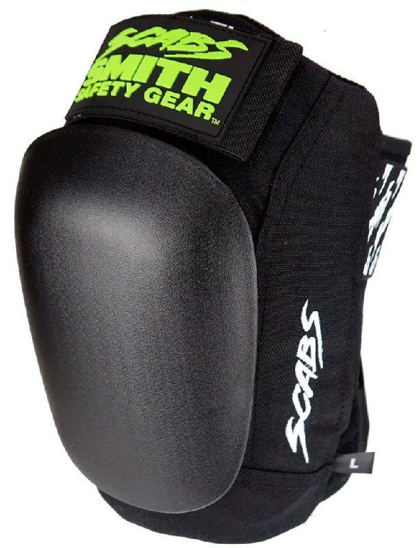 Smith Scabs Skate Knee Pad Black w Black Caps