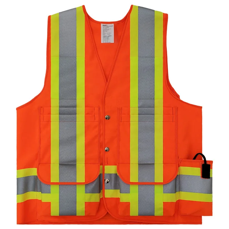 VEST6050.3 - Deluxe Surveyor Safety Vest, CSA Z96-22 Class 2 Level 2