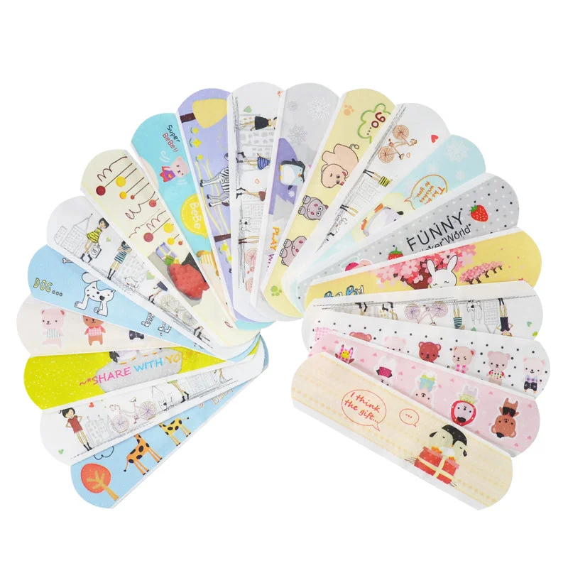 100PCs Waterproof Breathable Cute Cartoon Band Aid