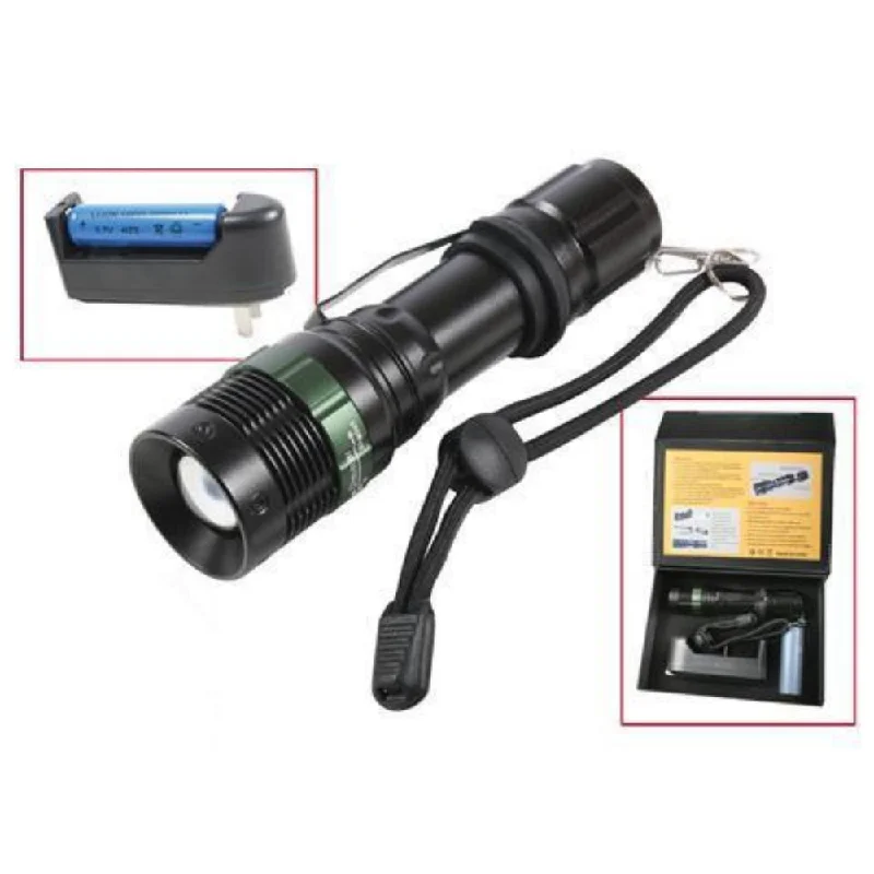 3 Watt LED Flashlight With Charger