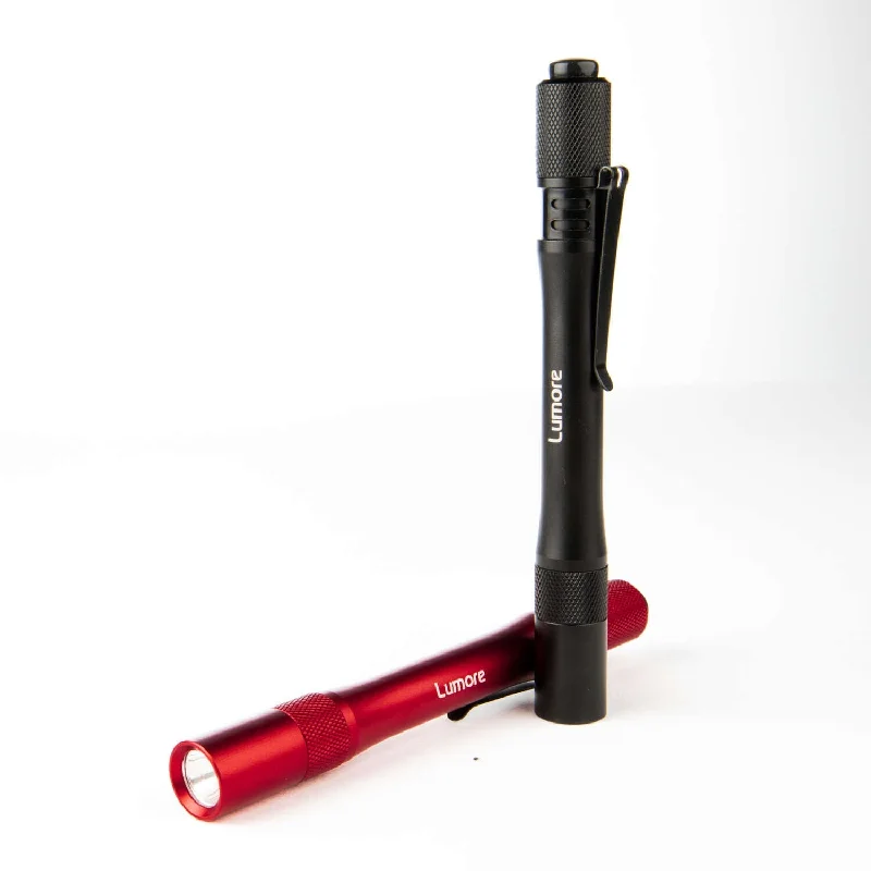 Black and Red LED Pen Lights 6886