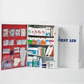 Four-Shelf 150 Person Durable Metal Industrial First Aid Cabinet