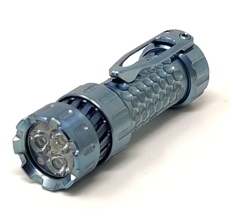 Mechforce Mechtorch GEN2 Titanium Custom Torch/Flashlight Anodized Ice Blue