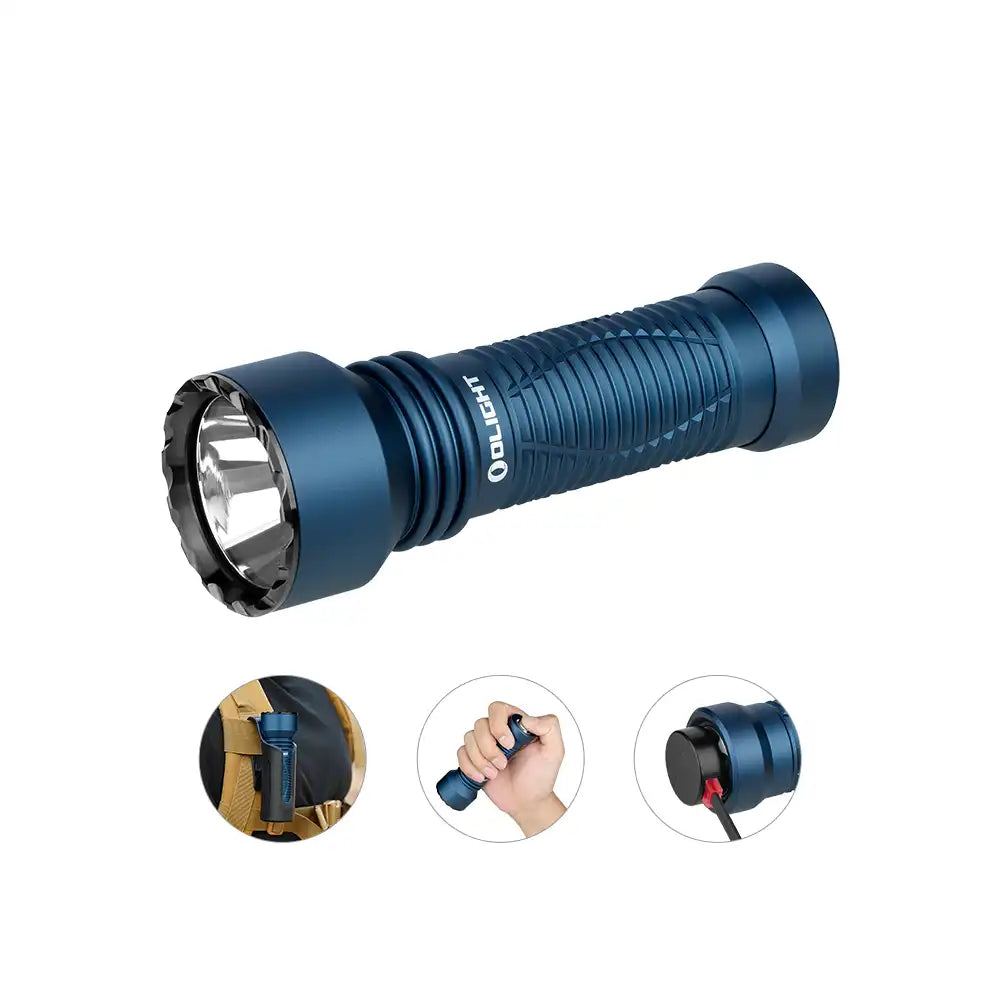 Olight Javelot Mini Midnight Blue Aluminum LIMITED Edition Long Range EDC Rechargeable LED Flashlight(1000 Max Lumens)