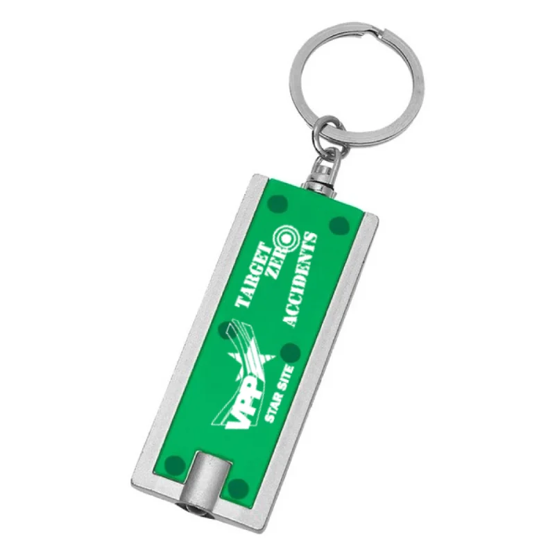 Rectangular LED Key Chain OSHA Target Zero Logo  - #404180