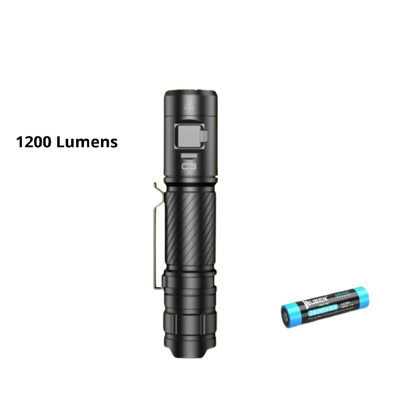 WUBEN C3 1200 Lumens Portable Rechargeable Waterproof EDC LED Flashlight