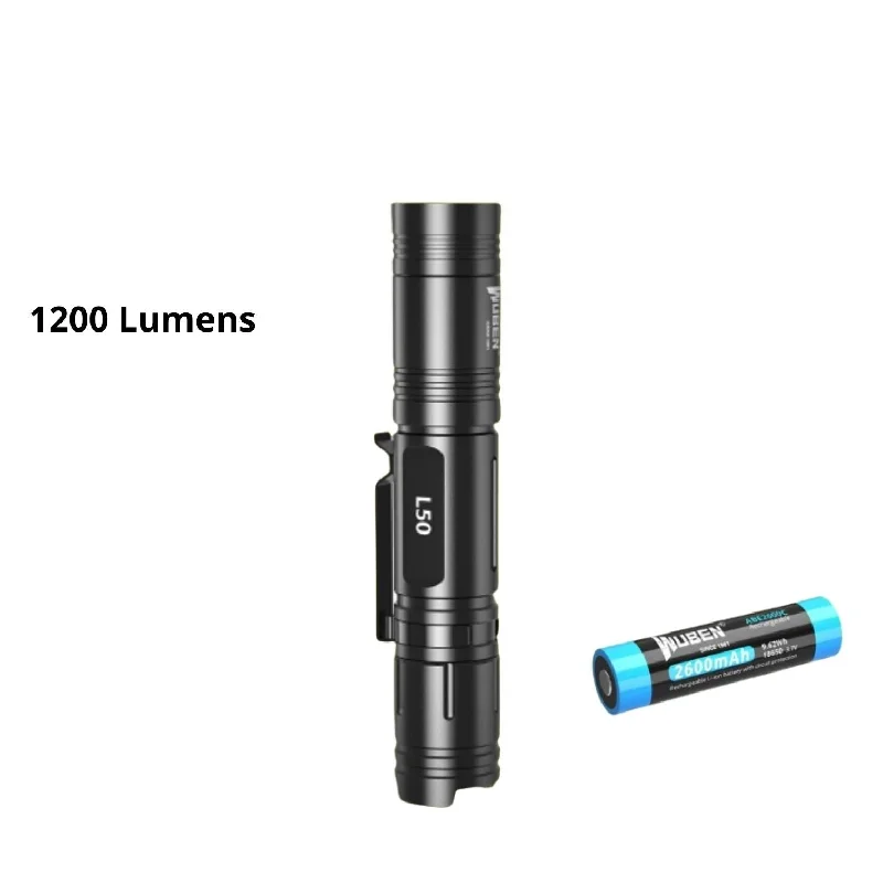 WUBEN L50 1200 Lumens Portable Rechargeable Waterproof EDC LED Flashlight